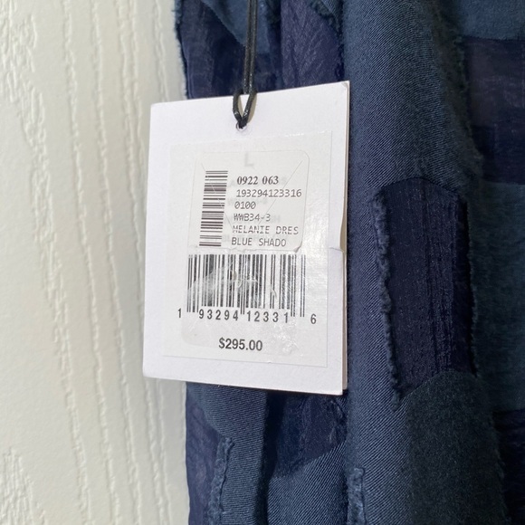 Onia Sheer Checkered Dress Coverup Navy - Picture 10 of 10